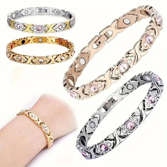 Beautiful Rose Gold Magnetic Bracelet - Picture 1 of 2
